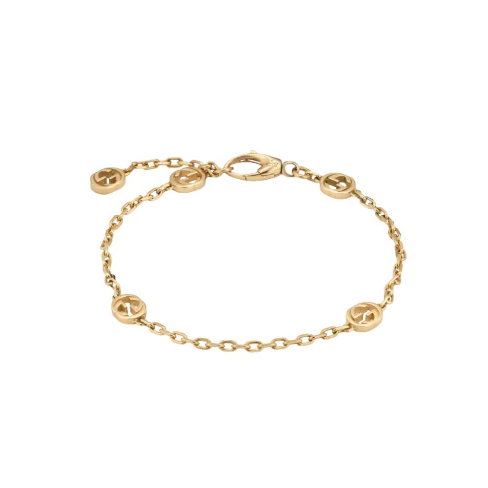 Gvc*1 Interlocking Bracelet Yellow Gold 629904 J8500 8000