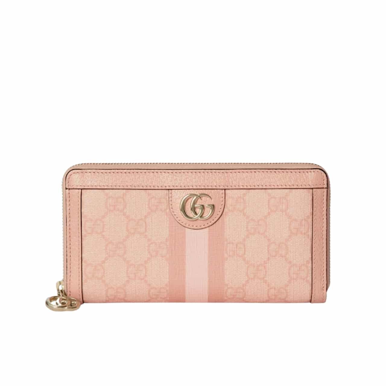 Gvc*1 Ophidia Gg Zip Around Wallet Pink 19Cm