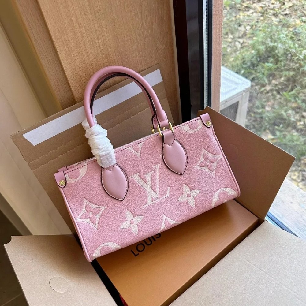 L0vis Vvtt0n Onthego East West Bag Pink White 25Cm