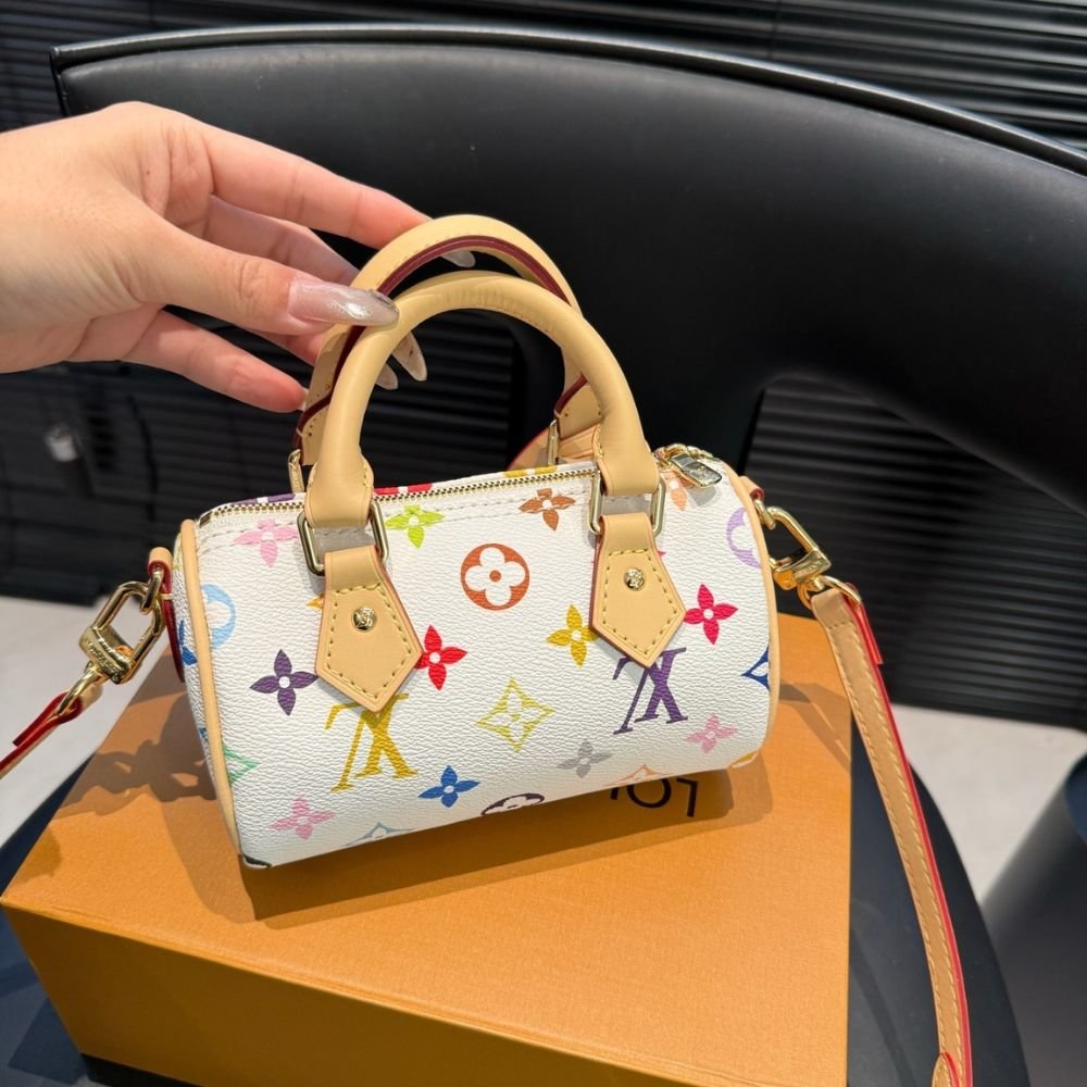 L0vis Vvtt0n X Takashi Murakami Nano Speedy White Multicolored 20Cm M13391
