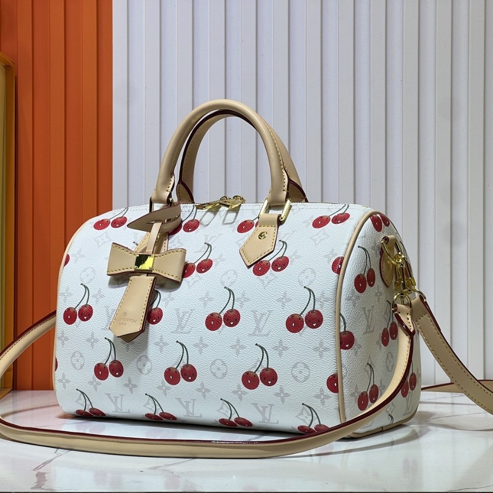 L0vis Vvtt0n X Takashi Murakami Monogram Cerise Speedy 30 White 30Cm M14238