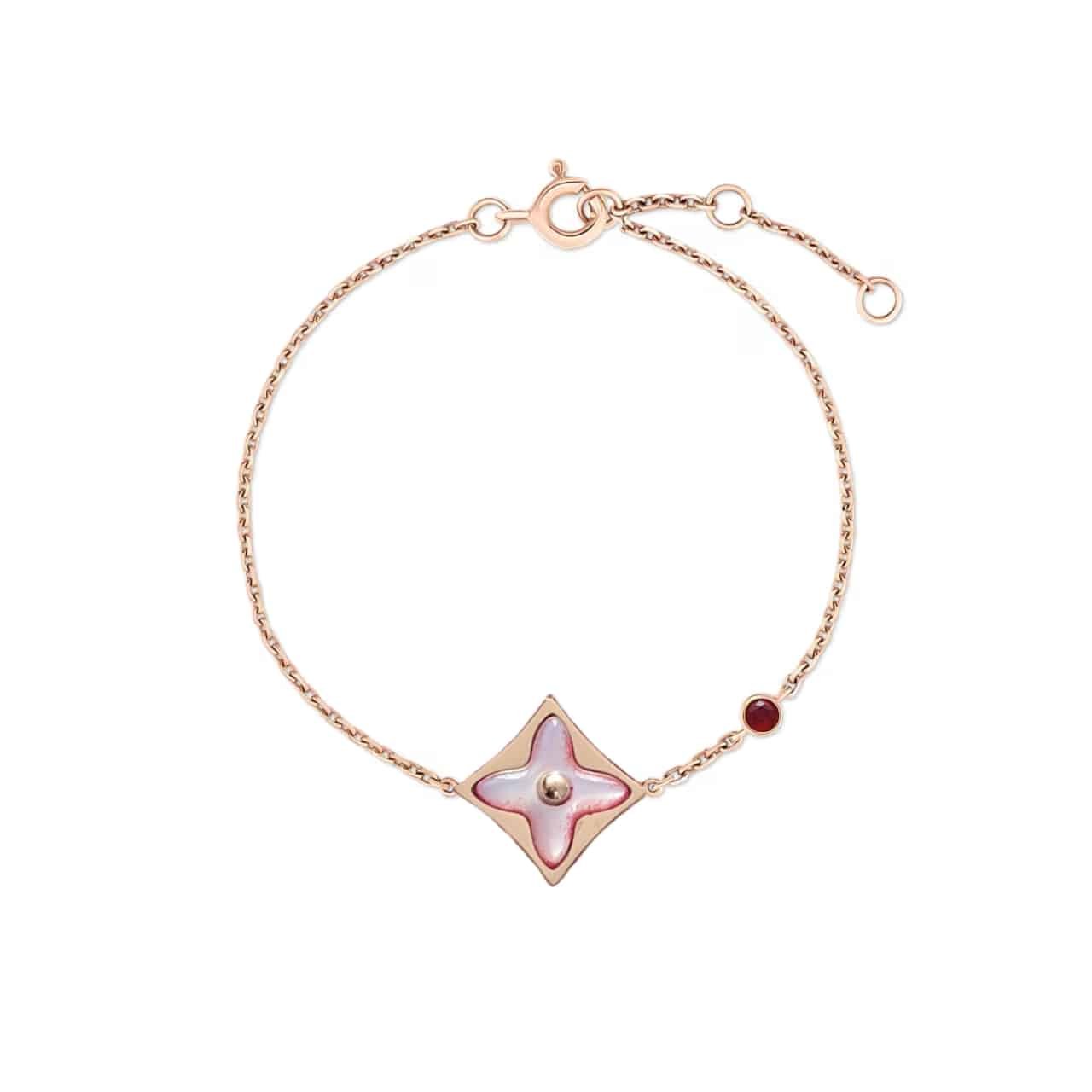 L0vis Vvtt0n Color Blossom Bb Star Bracelet Red Gold