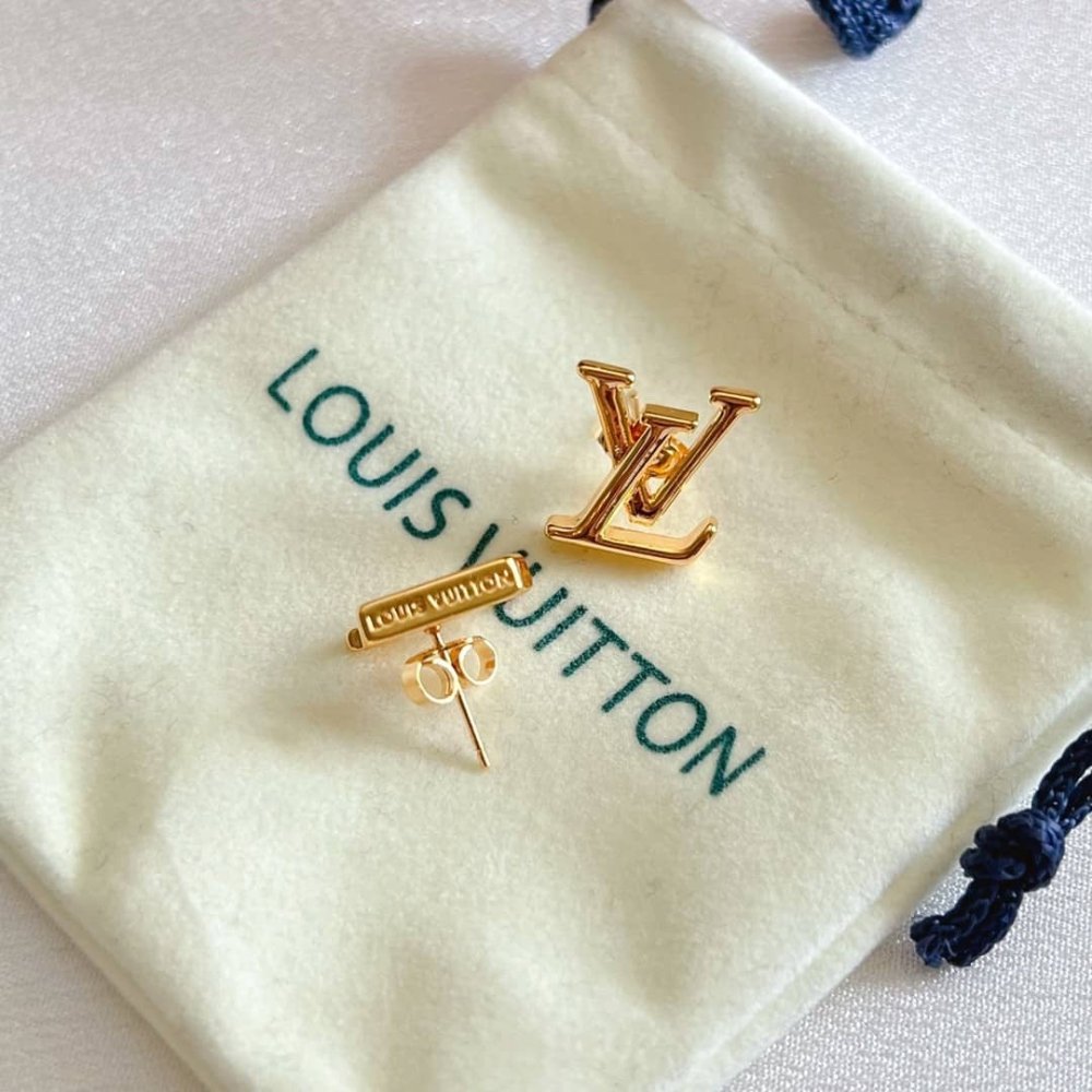 L0vis Vvtt0n Lv Iconic Earrings Gold M00743