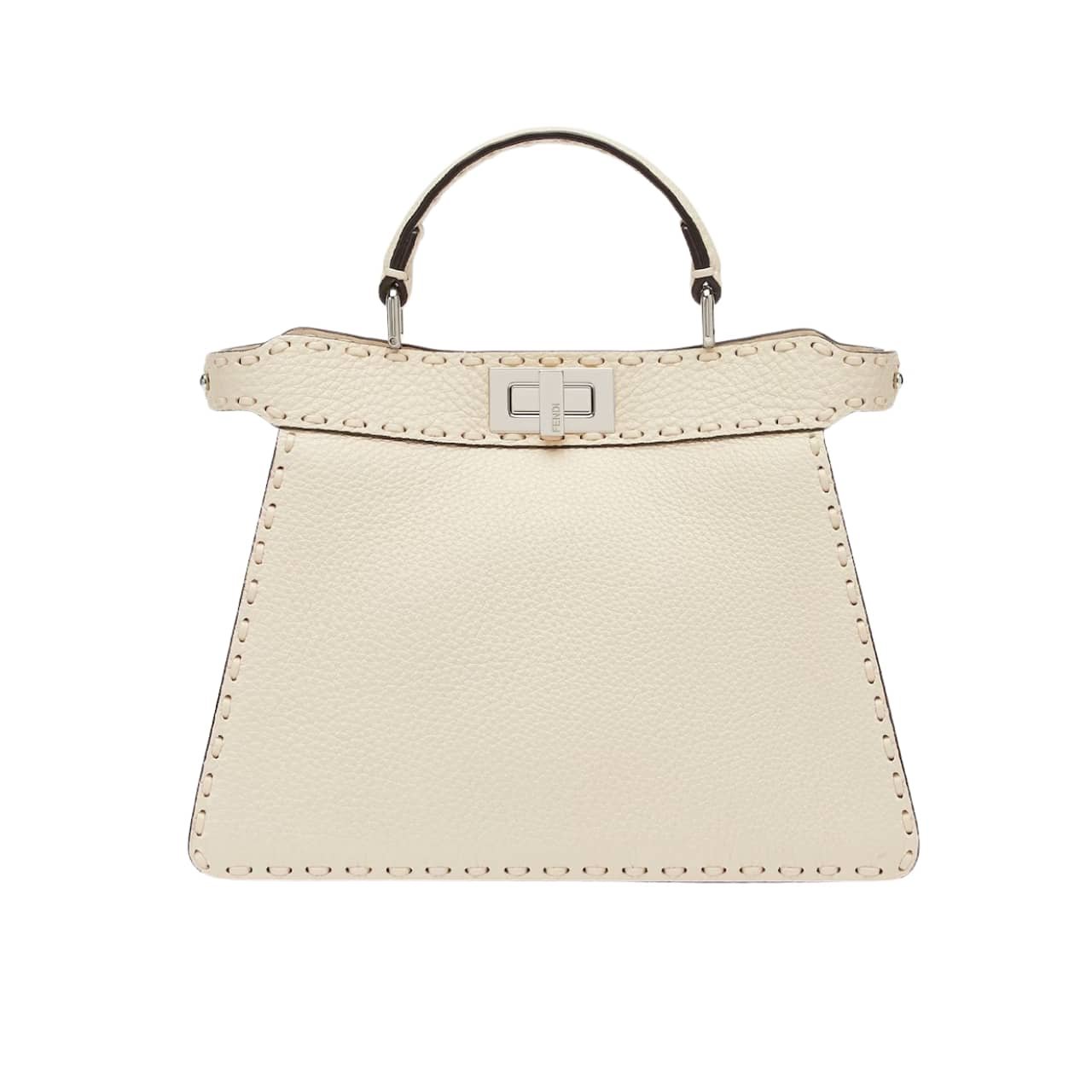 F**di Peekaboo Iseeu Petite Selleria Bag Beige 27Cm 8Bn335Arbbf0Mu3