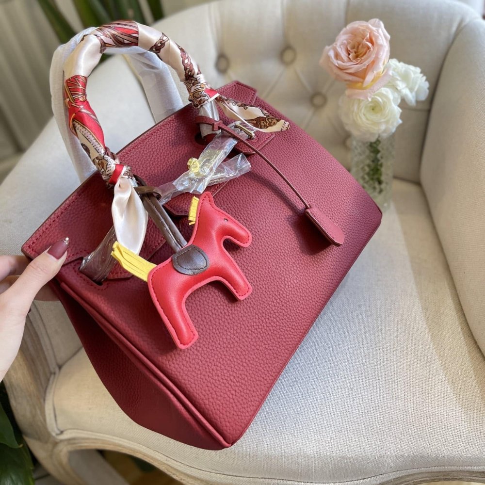 H**me5 Birkin 35 Togo Leather Gold Hardware Dark Red 35Cm