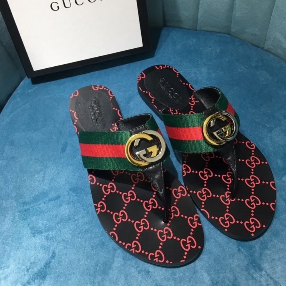 Gvc*1 Gg Thong Web Sandal Black 612138 H9020 8476
