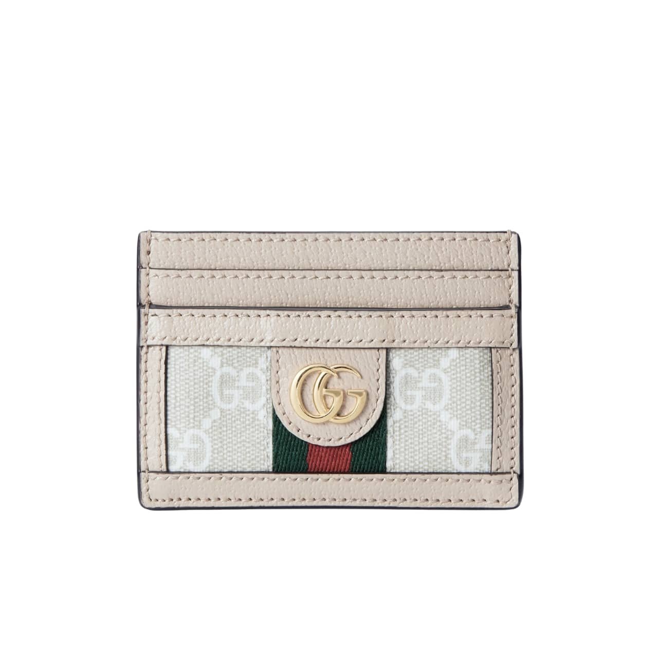 Gvc*1 Ophidia Card Case Beige 9Cm