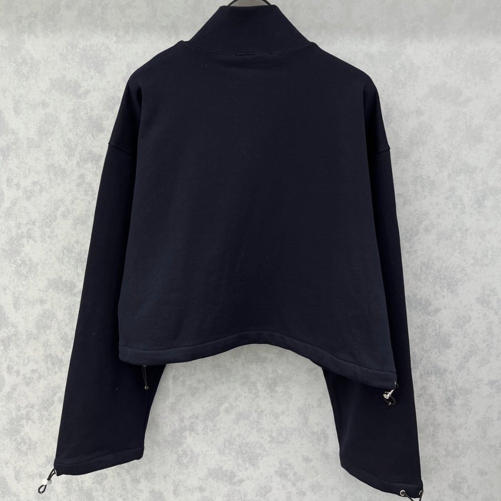 M1um1u Zippered Fleece Jacket Navy Mjla09 18Tp F0008 S Ooo