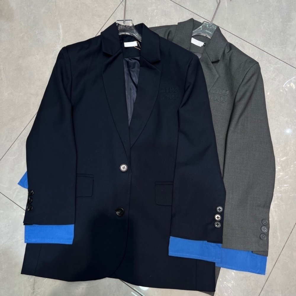 Miu Miu Single Breasted Gabardine Jacket Gray Mh1974 16E8 F0308 S Ooo