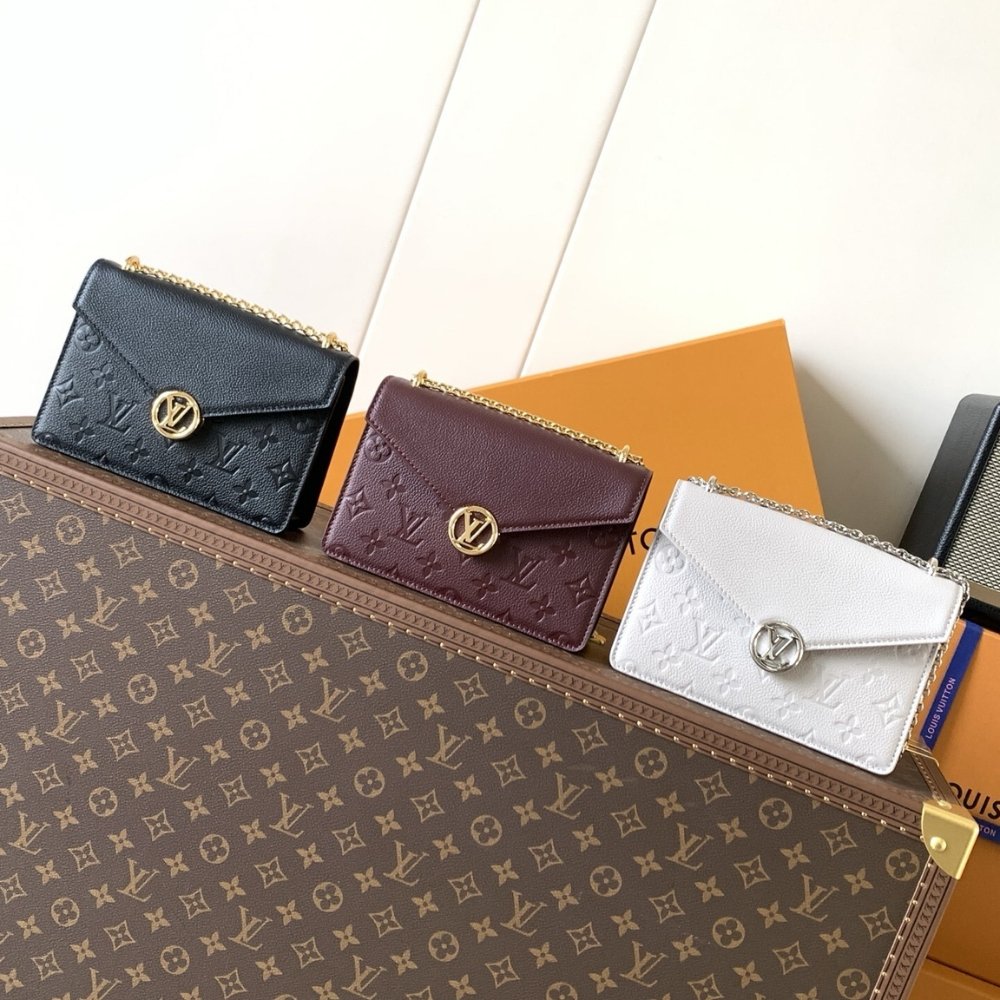 [S*per Vip 1:1] L0vis Vvtt0n Wallet On Chain Rosy Grenat Red 19Cm M25814