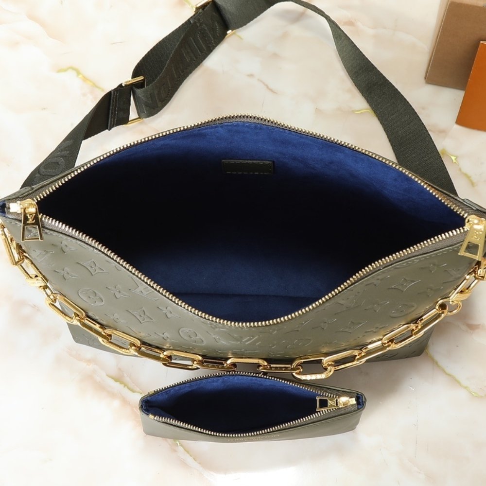L0vis Vvtt0n Coussin Hobo MM Dark Khaki 38Cm M15228