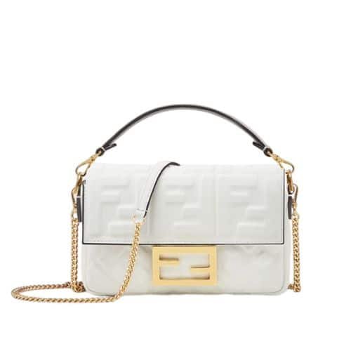 F**di Baguette Mini White 20Cm 8Bs017A72Vf15Ao