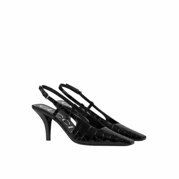 Gvc*1 Women’S Crocodile Print Pump Black 674666 Ukq00 1000