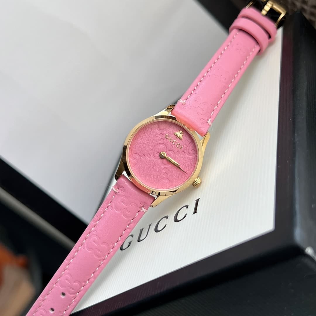 Gvc*1 G Timeless Watch Pink Dial 27Mm