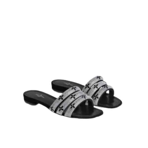 L0vis Vvtt0n Appeal Flat Mules Slides Black 1A95T8