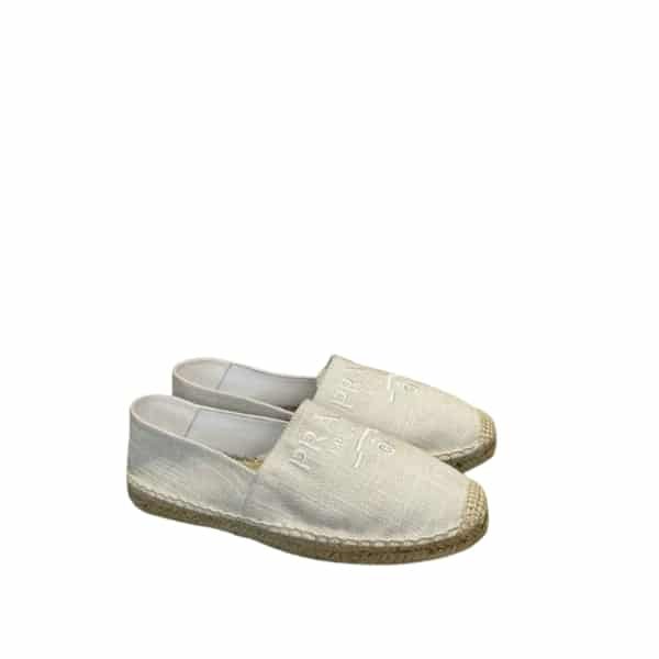 Pra*a Linen Espadrilles White