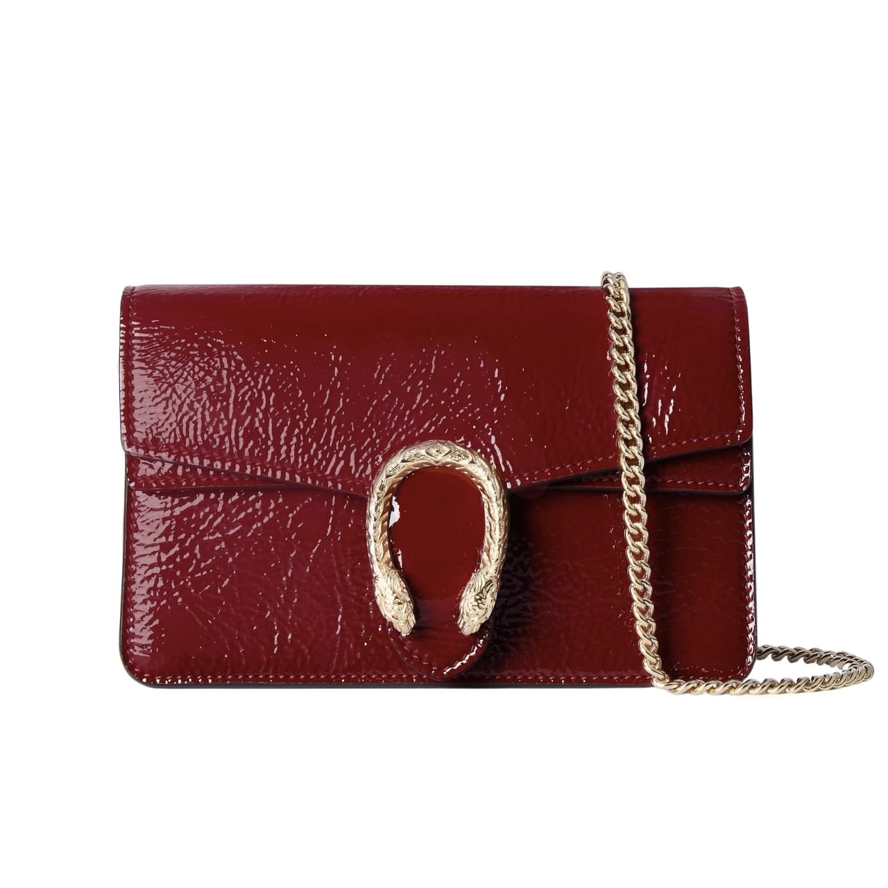 Gvc*1 Dionysus S*per Mini Bag Patent Leather Rosso Ancora Red 18Cm 795368 0Aaa8 6207