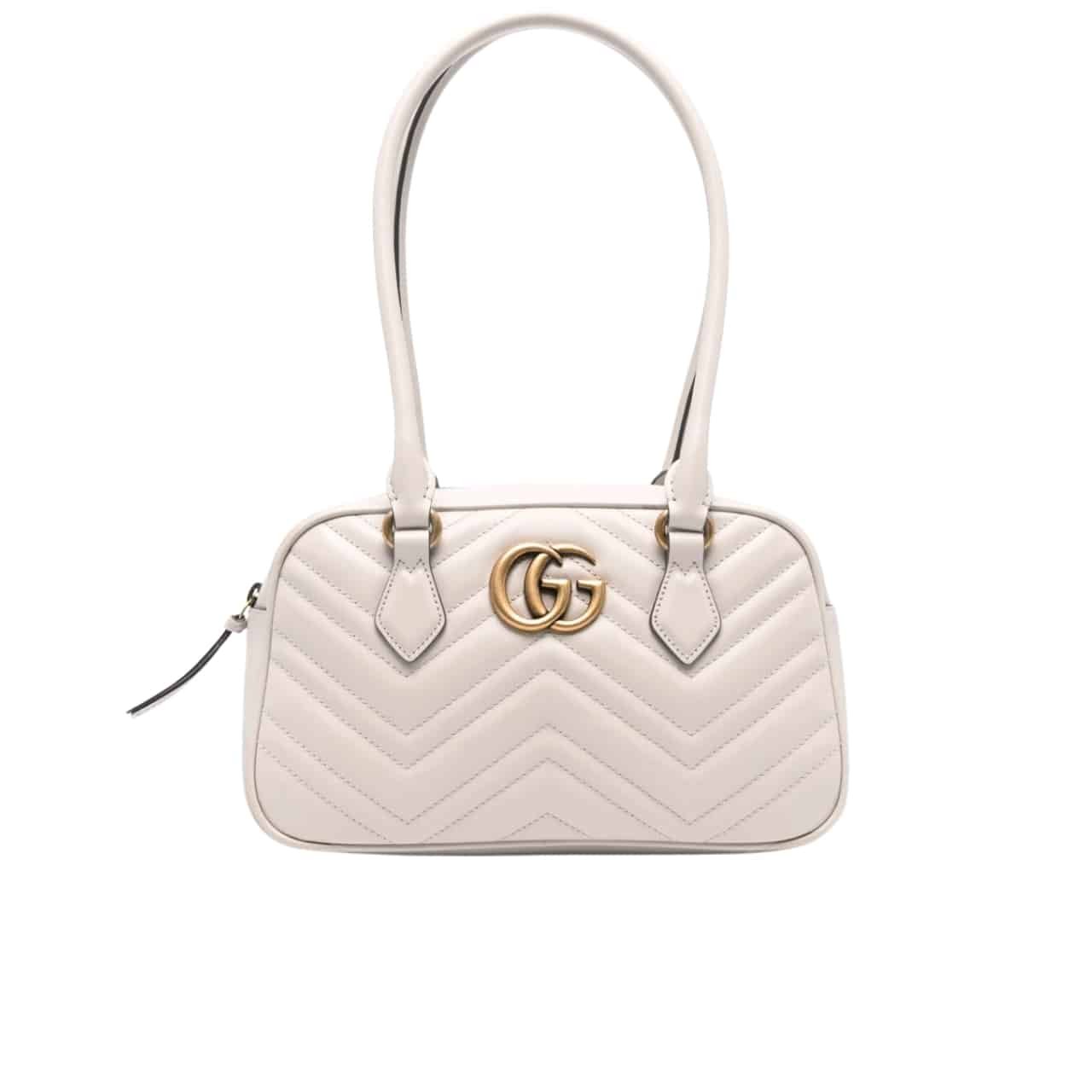 Gvc*1 Marmont Small Top Handle Bag White 25Cm
