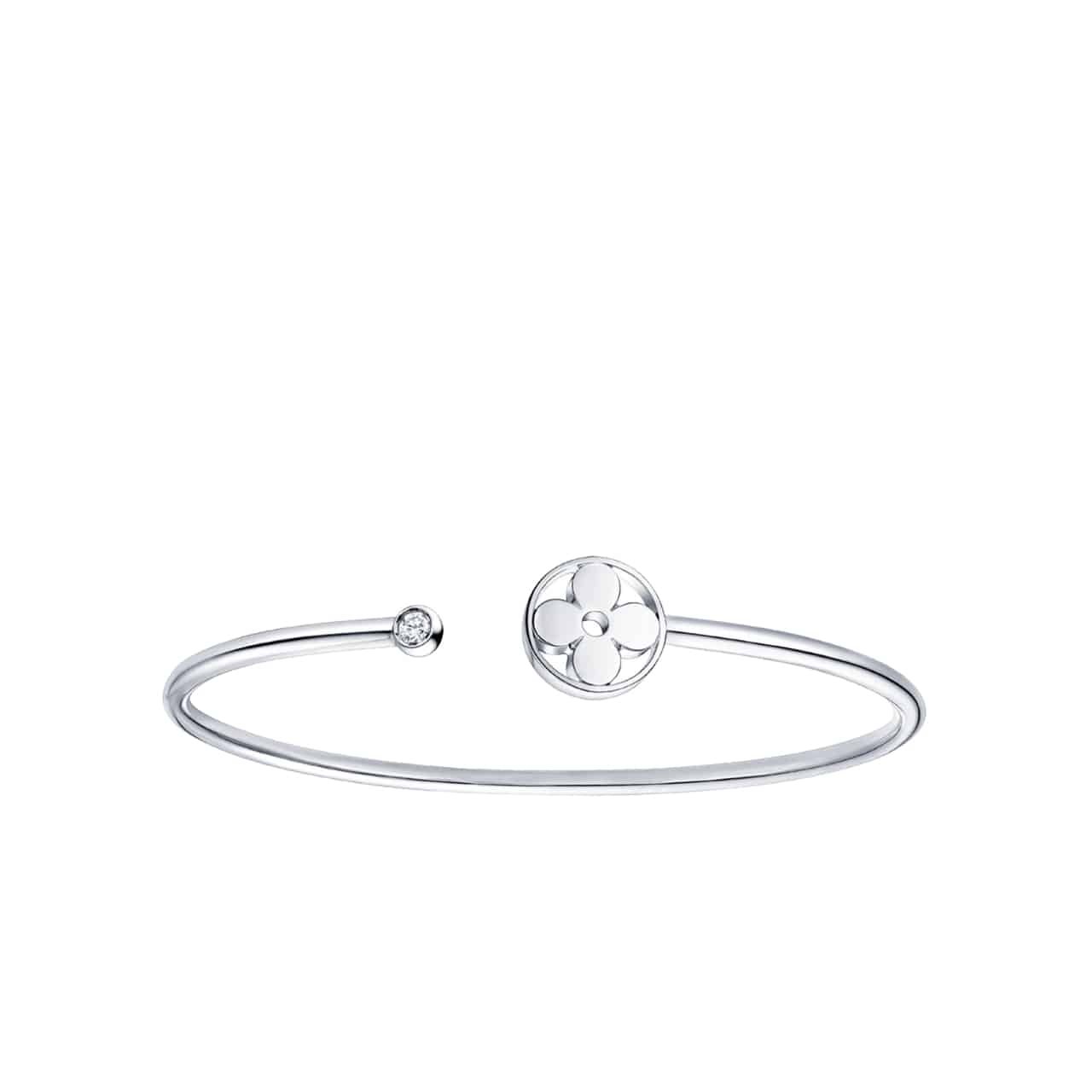 L0vis Vvtt0n Idylle Blossom Twist Bracelet White Gold Tone Q95537