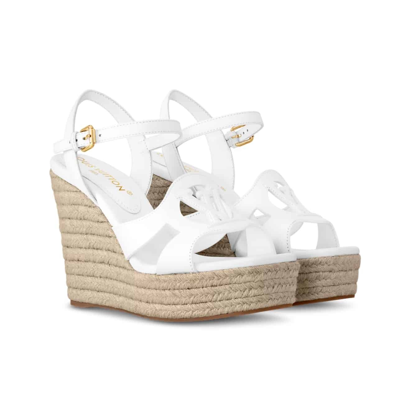 L0vis Vvtt0n Lv Isola Wedge Sandal White 1Aci8O