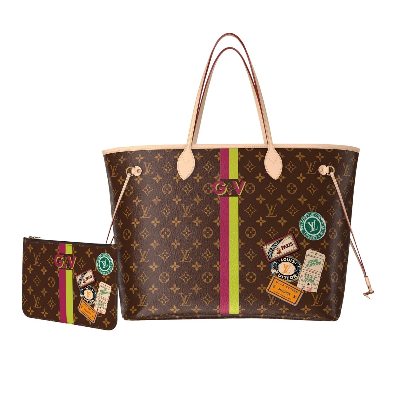 L0vis Vvtt0n Sac Neverfull MM Mon Monogram Brown 31Cm P01926