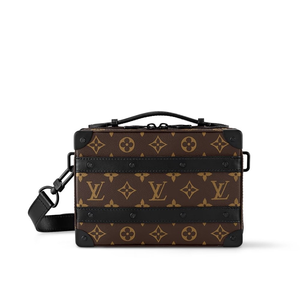 L0vis Vvtt0n Handle Soft Trunk Macassar Monogram Black 21Cm M45935