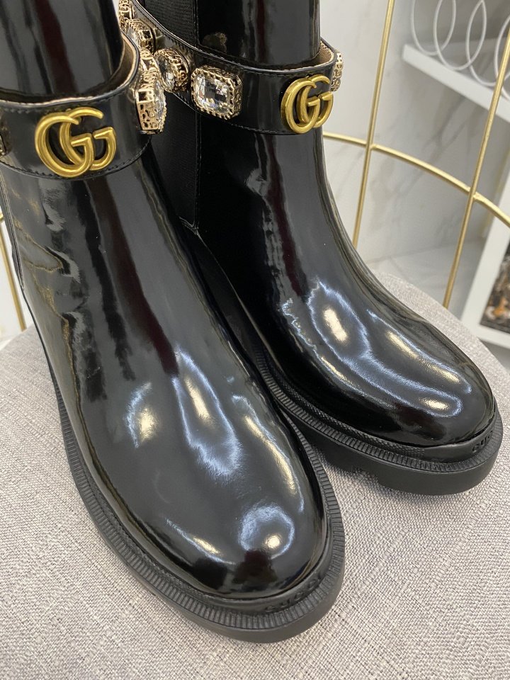 Gvc*1 Women’S Leather Ankle Boots With Strap Black 550036 Dks00 1000